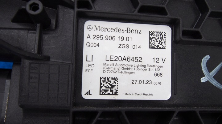 MERCEDES EQE W295 PHARE GAUCHE COMPLET LED DIGITAL AVANT EUROPE A2959061901