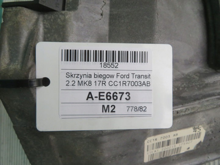 FORD TRANSIT MK8 17R 2.2 TDCI EURO 5 BOÎTE DE VITESSES CC1R7003AB