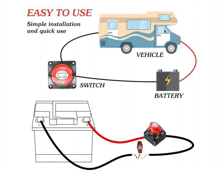 INTERRUPTOR BATERÍA ROZLACZNIK 275A 12V-48V 
