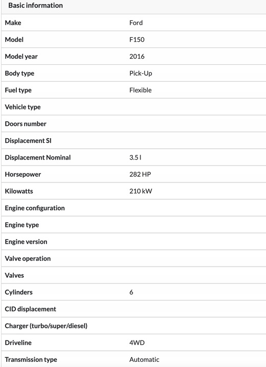 U6 FORD F-150 15- ASIENTOS CENTRAL APOYABRAZOS PAS DE SEGURIDAD 