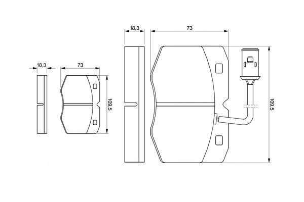 BOSCH 0 986 424 240 SET PADS HAMULCOWYCH, BRAKES TARCZOWE photo 11 - milautoparts-fr.ukrlive.com