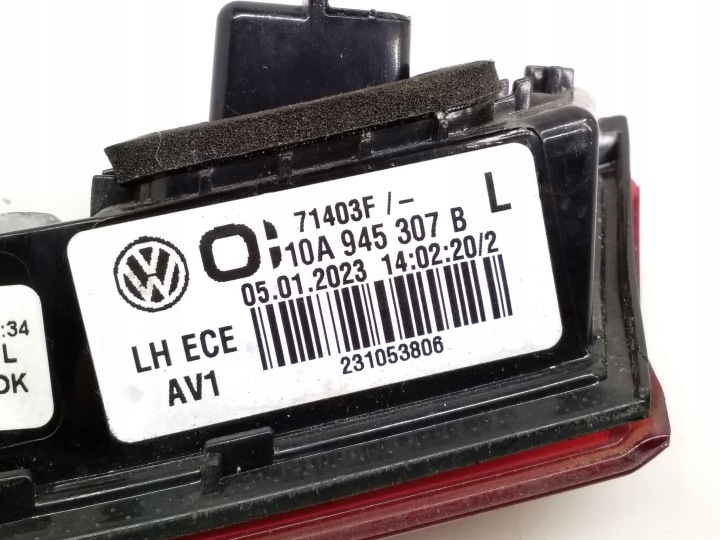 VOLKSWAGEN ID.3 2023 GAUCHE CÔTÉ PHARES ARRIÈRE COUVERCLES DE COFFRE COUVERCLES DE COFFRE