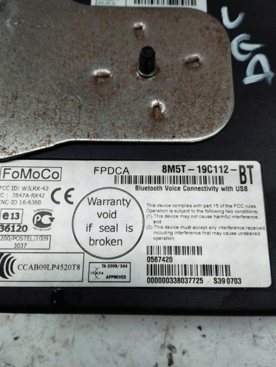 FORD KUGA MK1 I CONTRÔLEUR MODULE BLUETOOTH 8M5T-19C112-BT