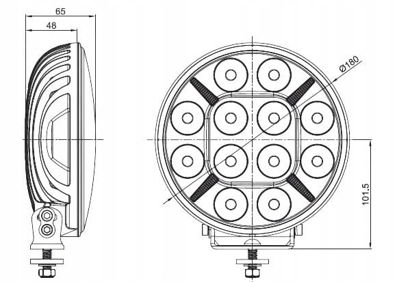 LAMP LONG-RANGE SKYLED JUPITER 7X FULL LED 60W DOUBLE POZYCJE R112 