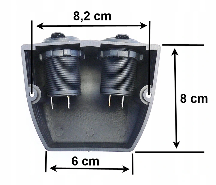 DISPOSITIVO DE CARGA USB 5V 3,1A RANURA HERMÉTICOS 12V 24V 