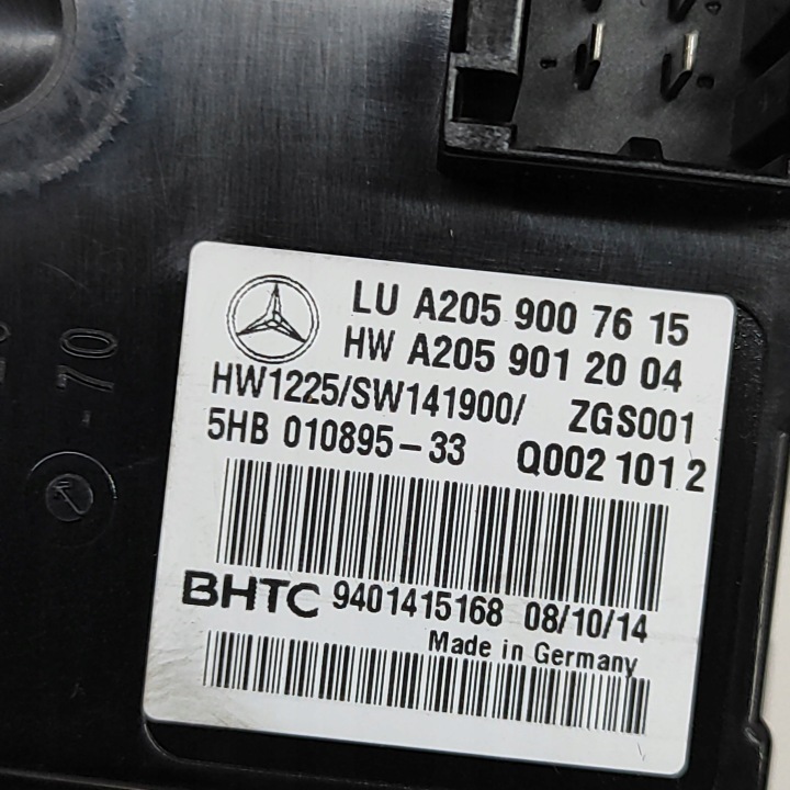 MERCEDES-BENZ C W205 2014 PANNEAU CLIMATISATION