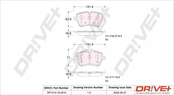 SABOTAVEC DE FREIN DE FREIN AVANT MINI COOPER AVEC 06- photo 2 - milautoparts-fr.ukrlive.com