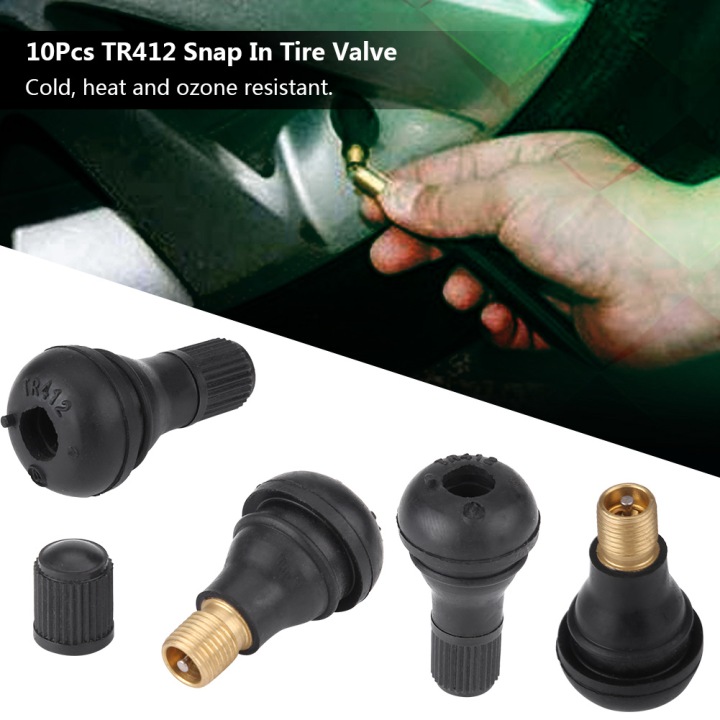SOUPAPES BOULONS TR412 VERS FE ROUES 10 PCS