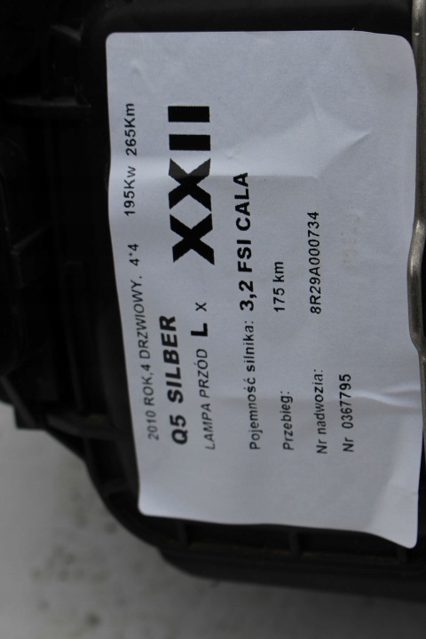 AUDI Q5 PHARES AVANT XÉNON LED 8R0941003F 8R0941004F AVANT PHARE 8R 8R094