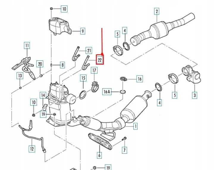 AUDI A3 8P EXHAUST GAS TEMPERATURE CAPTEUR 03L906088T OEM