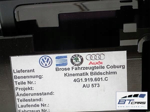 AUDI A6 A7 LECTEUR DE CARTE MONITEUR PANNEAU KIT MMI 4G0035182C 4G1919601C 4G191