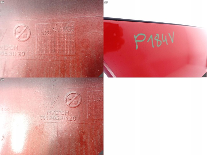PORSCHE 911 993 M002 CARRERA RS 1994-1998 PARE-CHOCS SPOILER GRILLE AVANT
