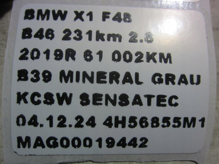 BMW X1 F48 PROTECTION COUVERCLES DE COFFRE COUVERCLES DE COFFRE CARDAN PLASTIQUES 7350844 51497350851