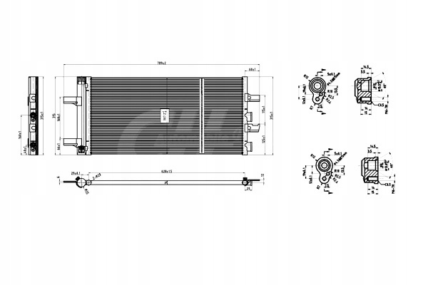 CONDENSADOR CONDENSADOR DE ACONDICIONADOR BMW 2 F45 14- HART 