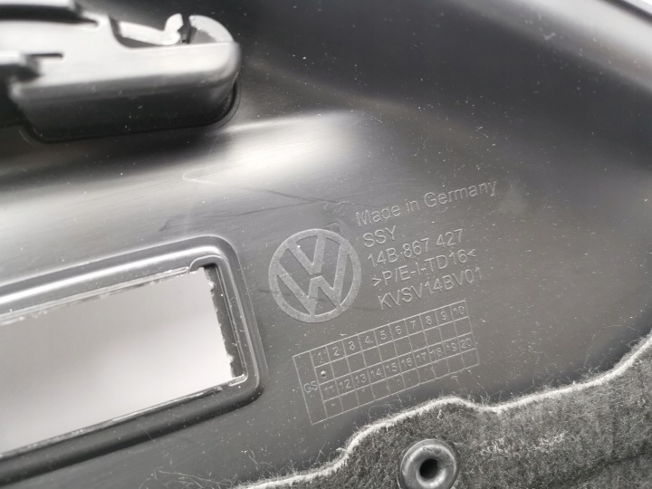 COLLECTEUR GARNITURE COUVERCLES DE COFFRE GAUCHE VW ID.7 14B867427 ORIGINE