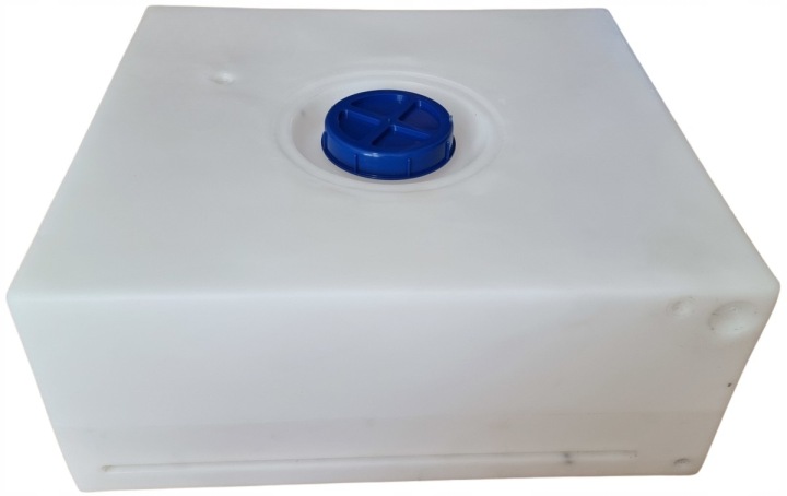 RÉSERVOIR CONTENANT SUR EAU PROPRE I COULEUR GRISE FIX SYSTÈME 105L 59X65X28,5CM