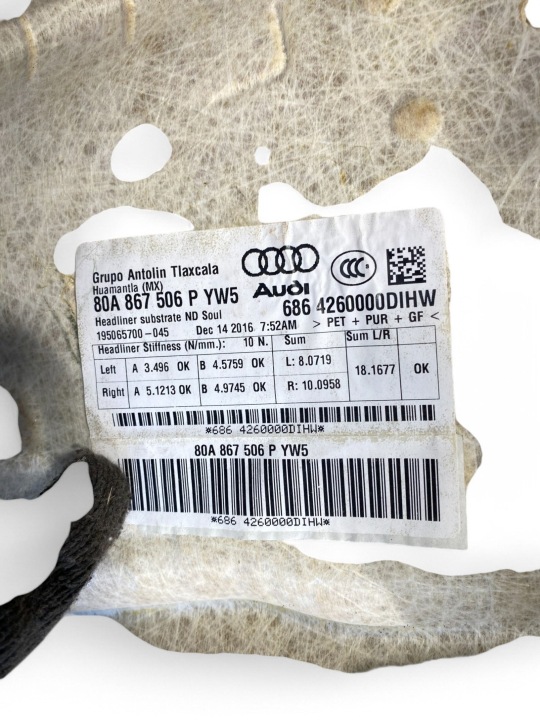 AUDI Q5 SQ5 PAVILLON