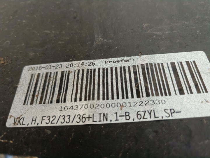 PARE-CHOCS BMW 4 F32-33 F36 SPORT LINE 13+ ARRIÈRE NR N726