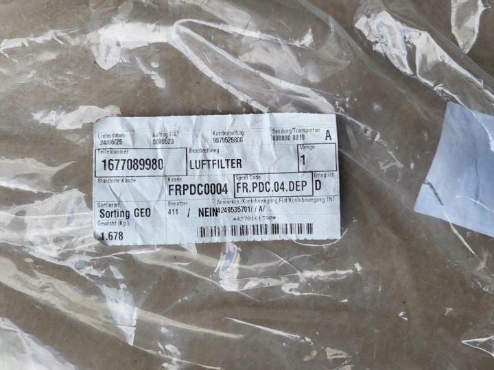 CHÂSSIS FILTRE AIR OPEL ASTRA K V ORIGINAL NEUF