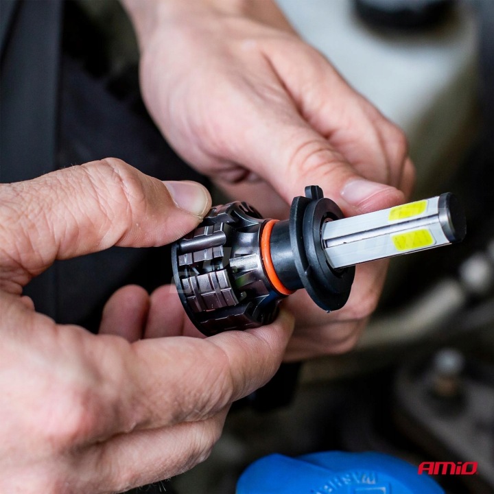 AMPOULES AUTOMOBILE LED SÉRIE COB H1 6500K AMIO-02842