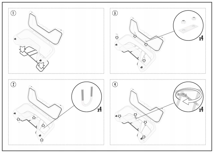 KUFERIS GALINIS ATV GKA CFMOTO CFORCE 625 2022 PLIENINIS nuotrauka 4