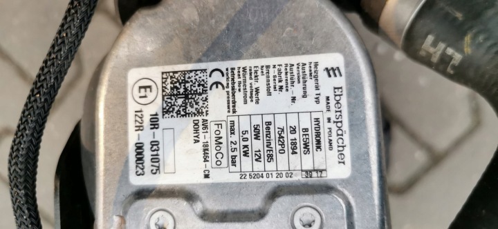 FORD C-MAX MK2 ESSENCE CHAUFFAGE DE STATIONNEMENT EBERSPACHER AV61-18K464-CM