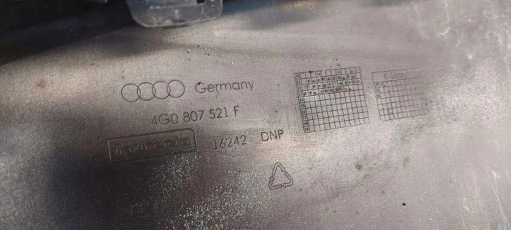 PARE-CHOCS ARRIÈRE AUDI A6 (4F2, C6) 4G0807521F 3.0L GASOLINE 2012