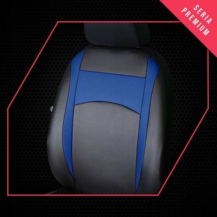 FORRO UNIVERSALES DESIGN LEATHER NIEBIESKIE PARA RENAULT SCENIC IV 