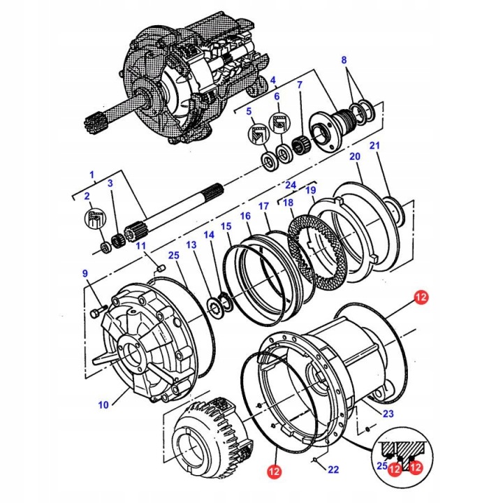 AGCO 3382249M1 JOINT TORIQUE CARCASSES REWERSU