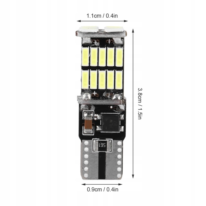 10PCS T10 4014 26 MD DEKODOWANIE VOITURES LED CANBUS BORB BAD VM