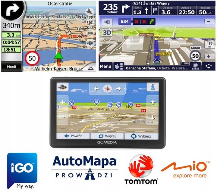 NAVEGACIÓN DE AUTOMÓVIL GPS 7 IGO MAPAS EUROPA POLACO TIR BUS MAPAS COCHE DE CARGA 