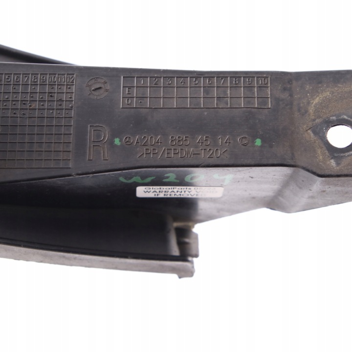 MERCEDES W204 SUPPORT FIXATION POIGNÉE PARE-CHOCS ARRIÈRE DROIT A2048854514