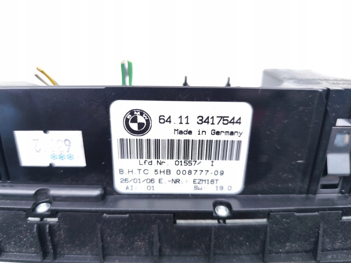 PANNEAU CLIMATISATION CHÂSSIS BMW OE 3417544