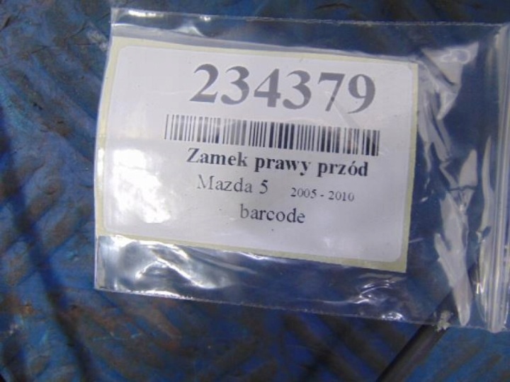 MAZDA 5 SERRURE DROIT AVANT 3N6A-A21812MF