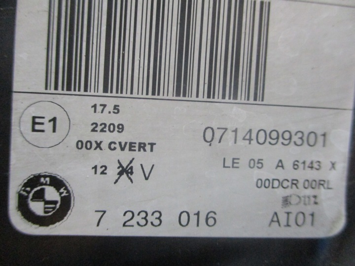 PHARE DROITE AVANT AVANT BMW X5 E70 7233016
