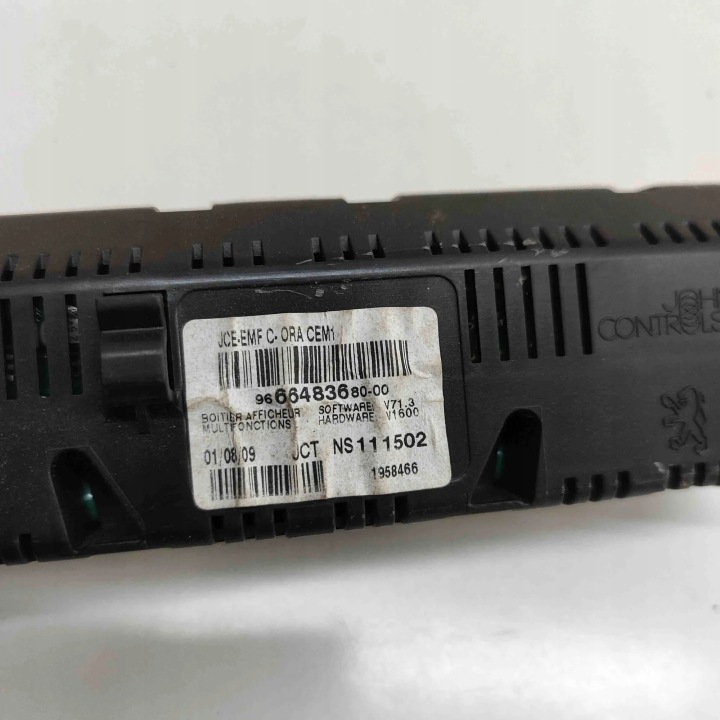 COMPTEUR COCKPIT PEUGEOT 308 CC 9666483680 32390353 1.6L 88KW 2010