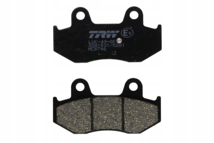TRW PLAQUETTES FREIN MOTO (ORGANIC) ITALJET 125 JACK (07-)