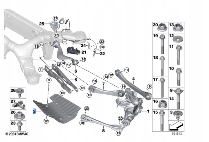 PROTECTION AERODYNAMICZNA DE LIVIER SUSPENSIONS ARRIÈRE DROITE BMW X5 X6 X7 AVEC 6877044 photo 5 - milautoparts-fr.ukrlive.com