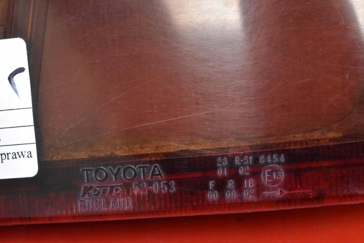 PHARE DROITE ARRIÈRE ARRIÈRE 52-053 TOYOTA YARIS 1 I 5D HAYON LIFT 03-05