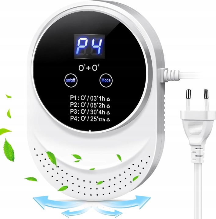 2 X PORTABLE GÉNÉRATEUR DEZODORANTU OZONU WYSOCE SKUTECZNA STERYLIZACJA+4TR