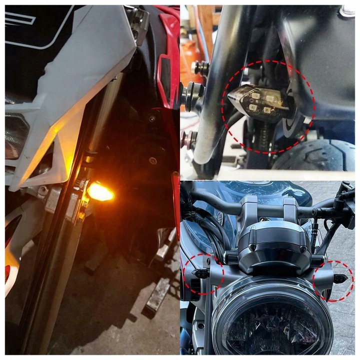 MOTORCYCLE DIRECTION INDICATOR ROOF LIGHT KONTROLNA MINI LED 