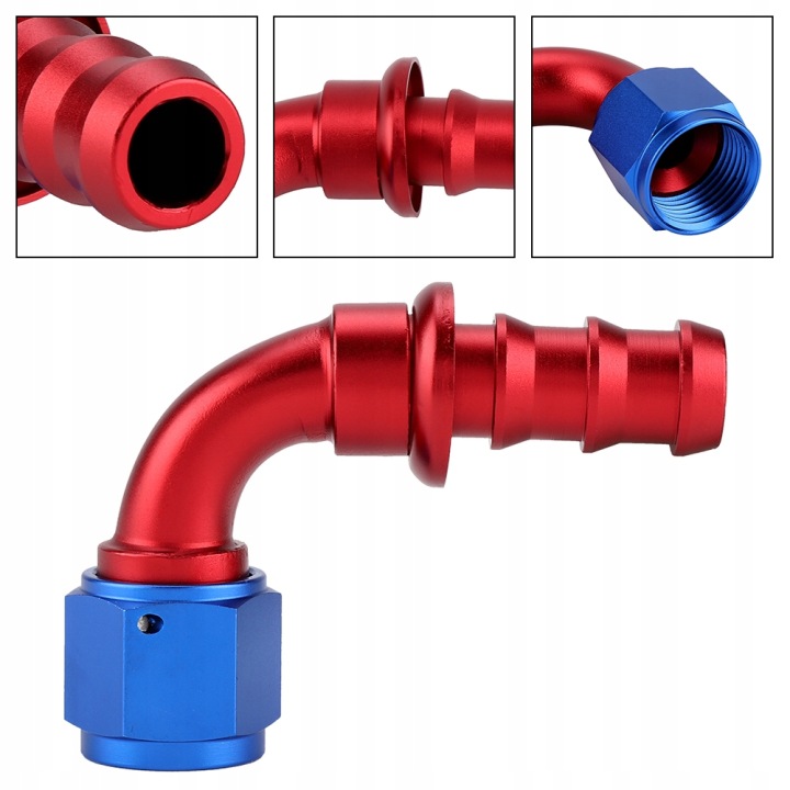 EMBOUT 90 AN10 ZACISKANA