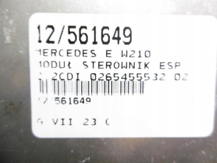 W210 MODULE ESP 2,2CDI 0265455532 0265109436
