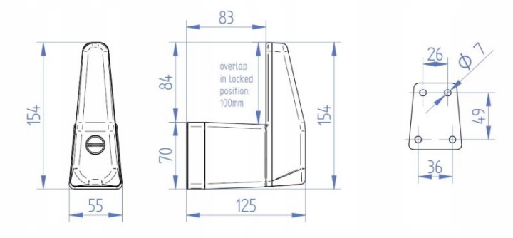 DISPOSITIF DE SÉCURITÉ PORTES CABINES CONDUCTEUR SPRINTER CAB LOCK THULE