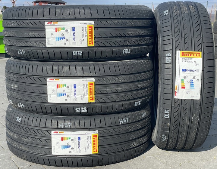 4 PIEZAS NEUMÁTICOS DE VERANO 235/55R19 105W PIRELLI POWERGY NUEVO PARA ALFA ROMEO STELVIO 