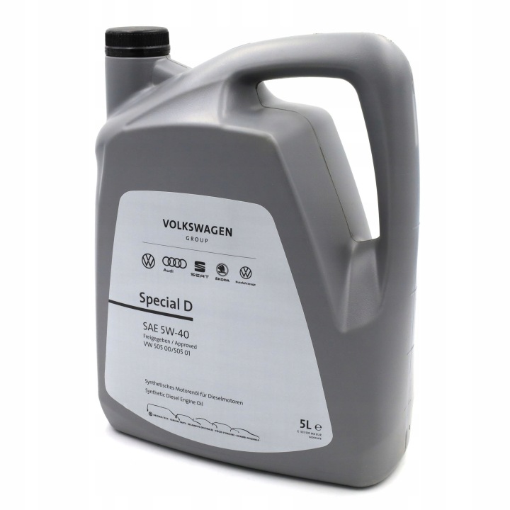 HUILE VAG 5W40 5L SPECIAL D 505.00 505.01 LOGO GRUPOWE GS55505M4EUR