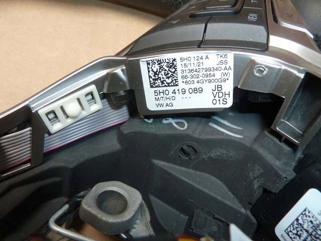 VOLANT MULTIFONCTIONNELLE VW TIGUAN 5NA 5H0419089JB-VDH-II NEUF ORIGINAL
