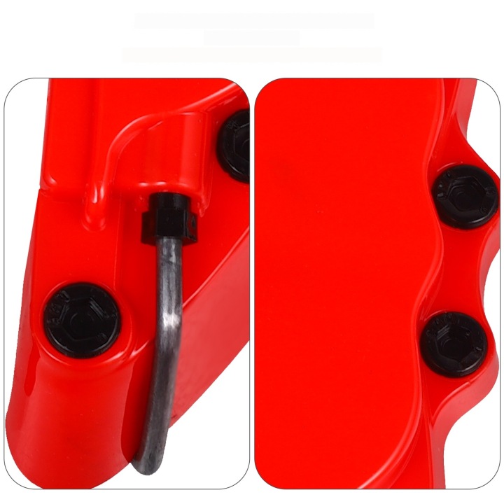 1 PAIRE STYLOWYCH CZERWONYCH COUVERCLE SUR ÉTRIERS FREIN ABS PROTECTION DISQUES FREINAGE VOITURES