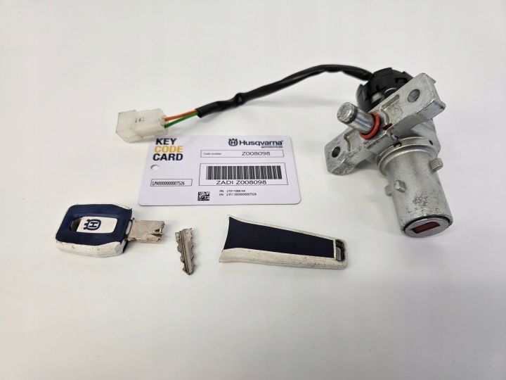 HUSQVARNA 701 SM 701 CONTACTEUR D'ALLUMAGE CLÉ KEY CODE CARD