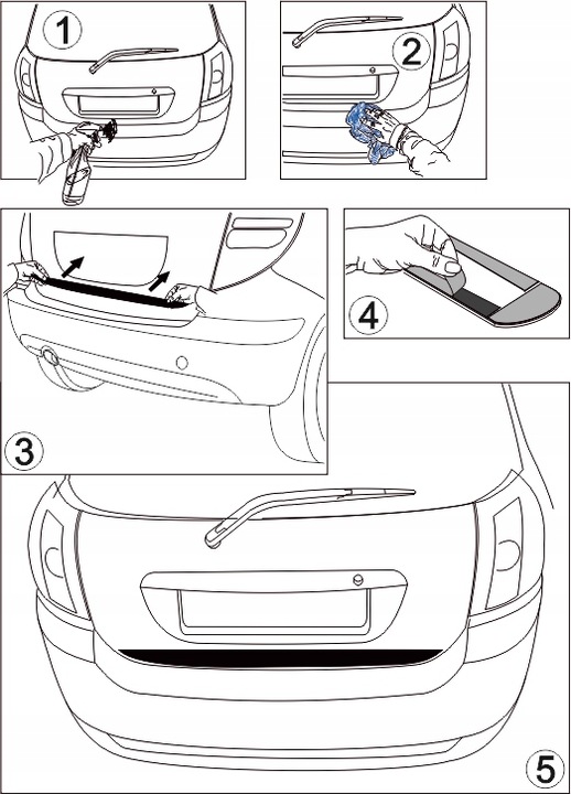 MERCEDES A W169 3D / 5D 04-12 BRIDA NA RANT DE TAPA 